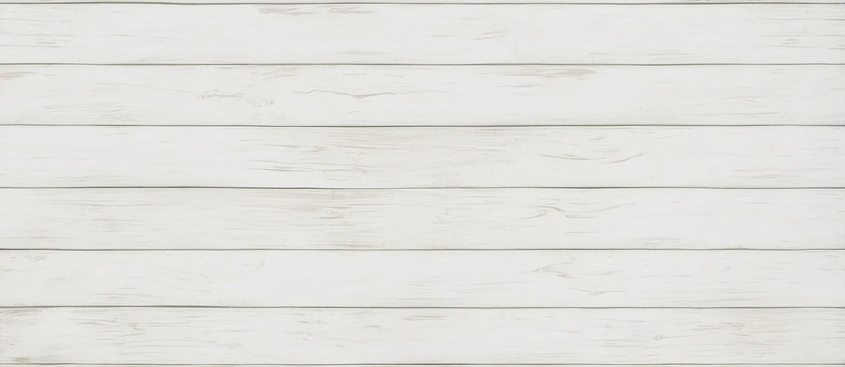 Papier peint imitation lambris blanc épuré