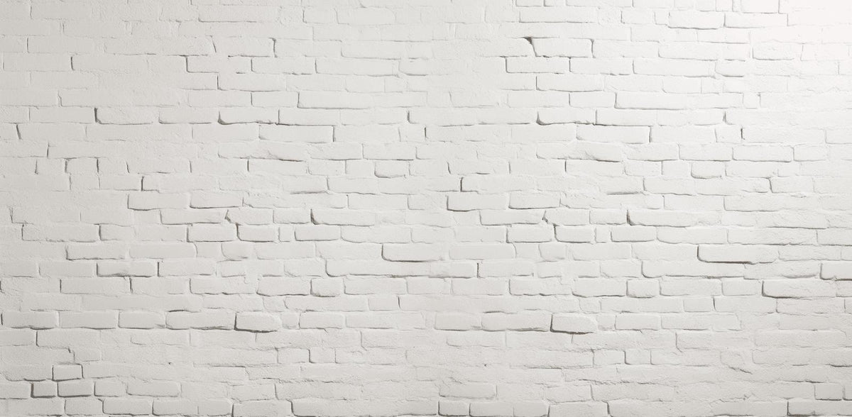 Papier peint brique blanche effet relief