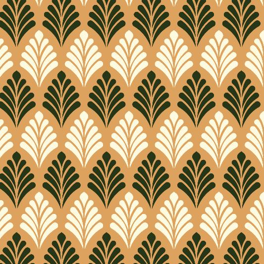 Papier peint art déco géométrique vintage