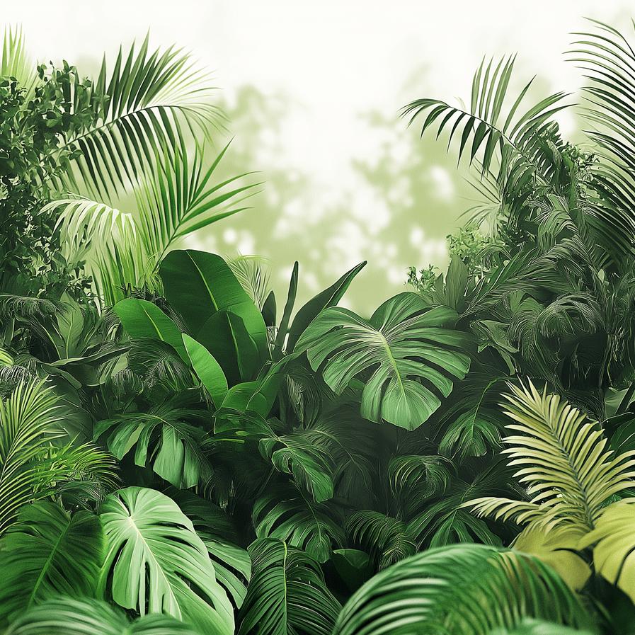 Papier peint tropical évasion dans la jungle