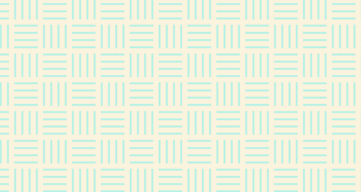 Papier peint rayures turquoise et crème