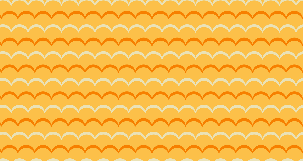 Papier peint rayures ondulées orange