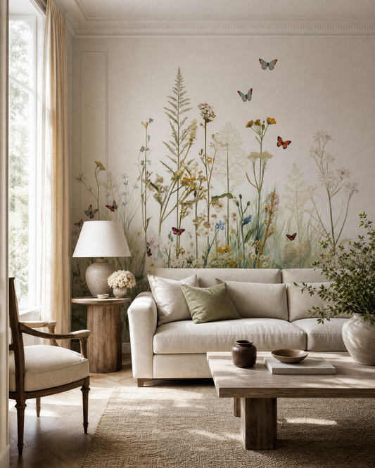Papier peint fleurs sauvages – vue 2