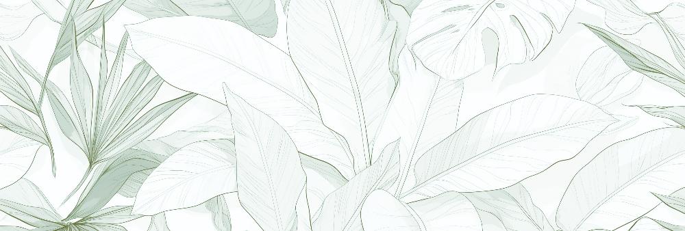 Papier peint feuillage vert tropical