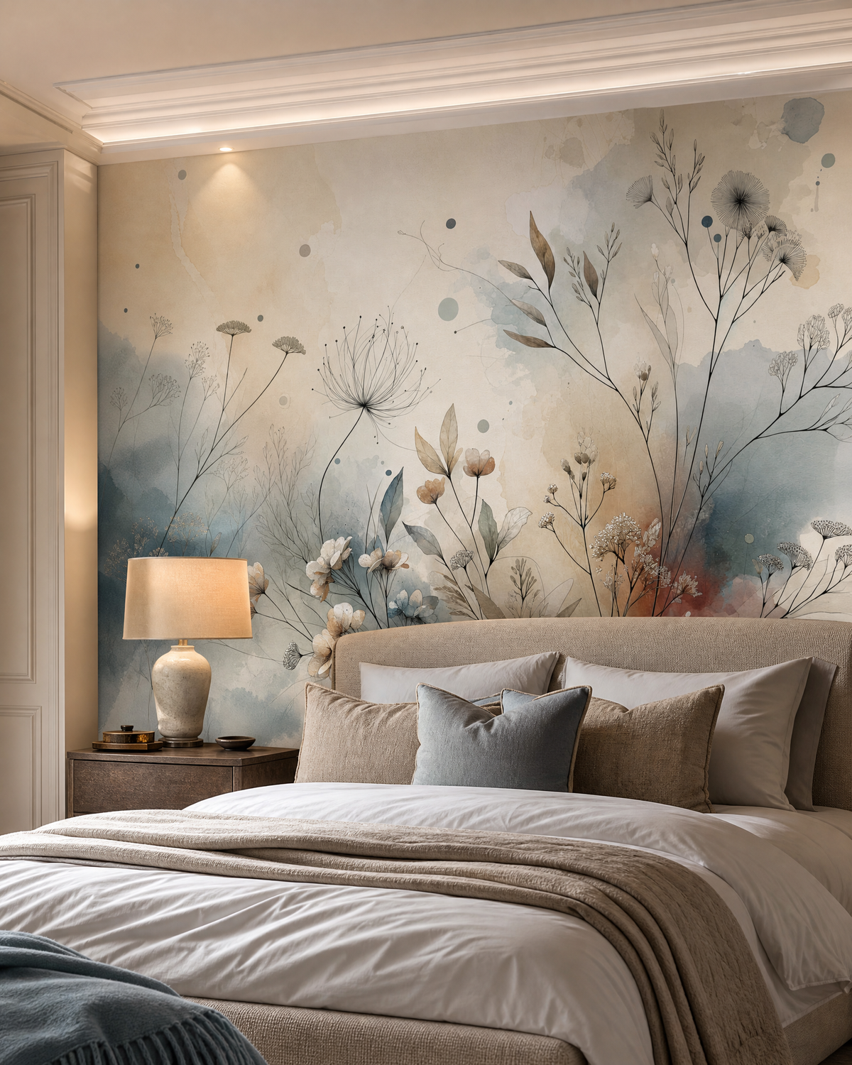 Papier peint fleuri – vue 3