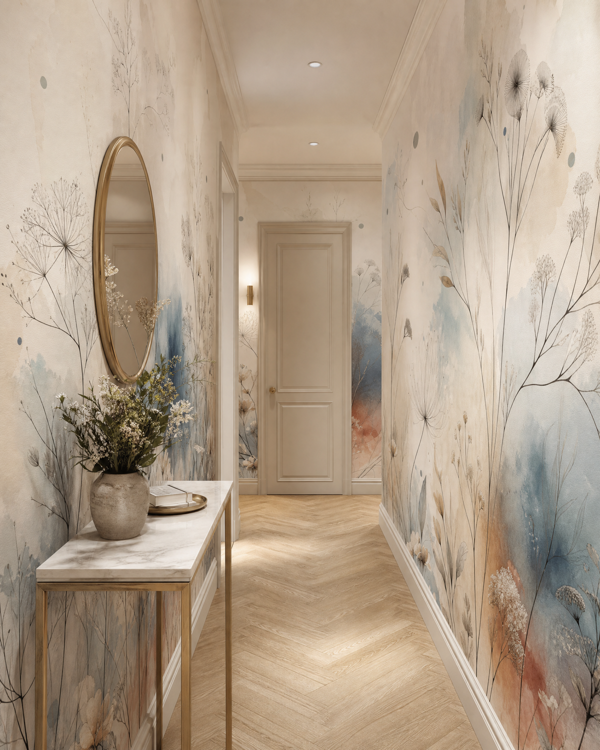 Papier peint fleuri – vue 4
