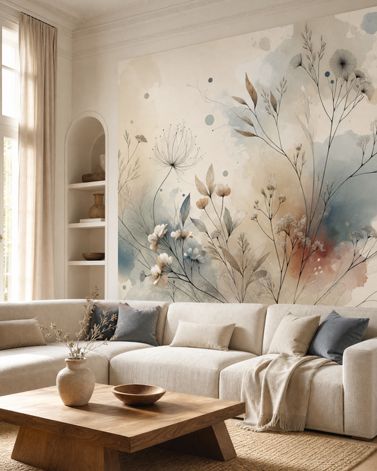 Papier peint fleuri – vue 2