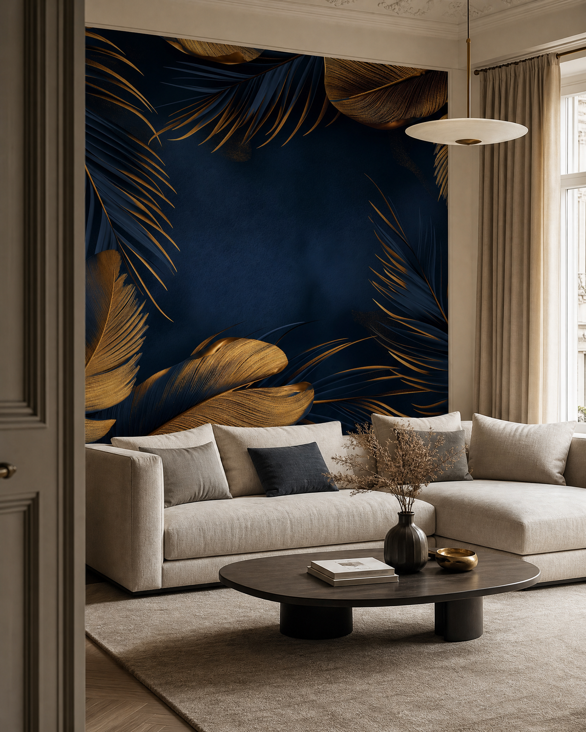 Papier peint plume – vue 2