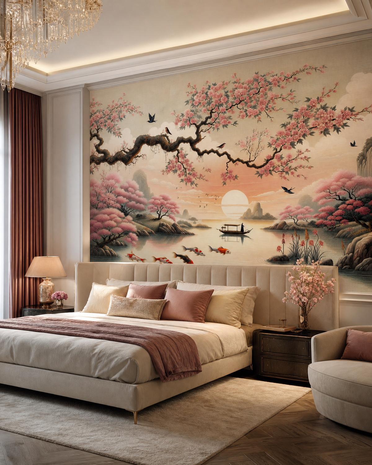 Papier peint cerisier japonais – vue 3