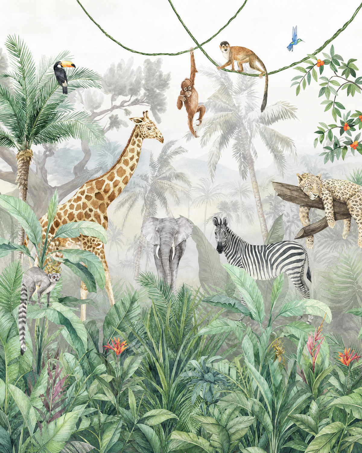 Papier peint jungle – vue 1