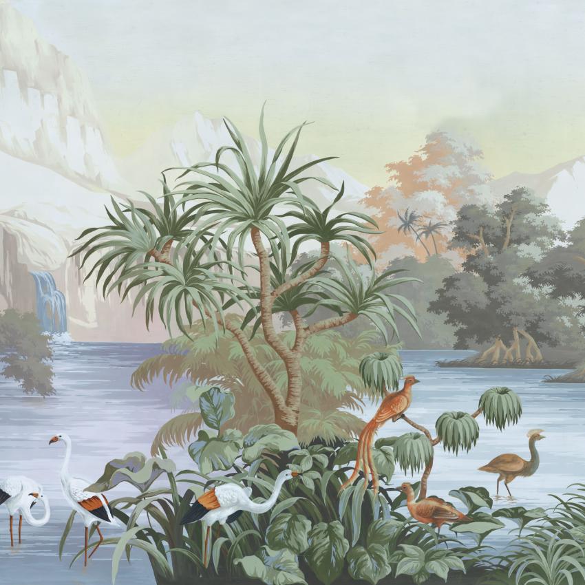 Papier peint tropical exotique