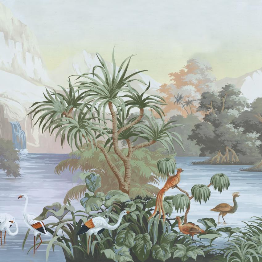Papier peint tropical exotique