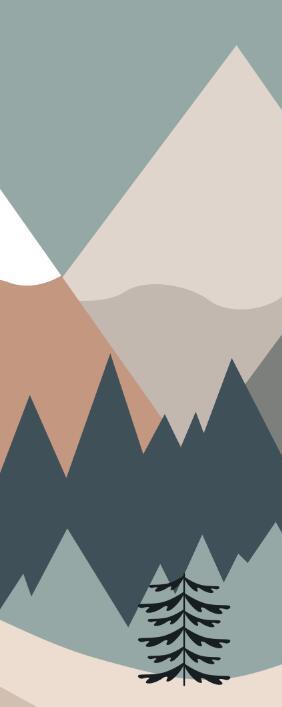 Papier peint chambre bébé montagnes et forêts
