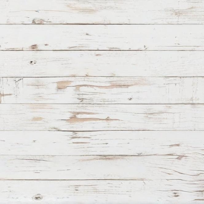 Papier peint imitation lambris blanc patiné
