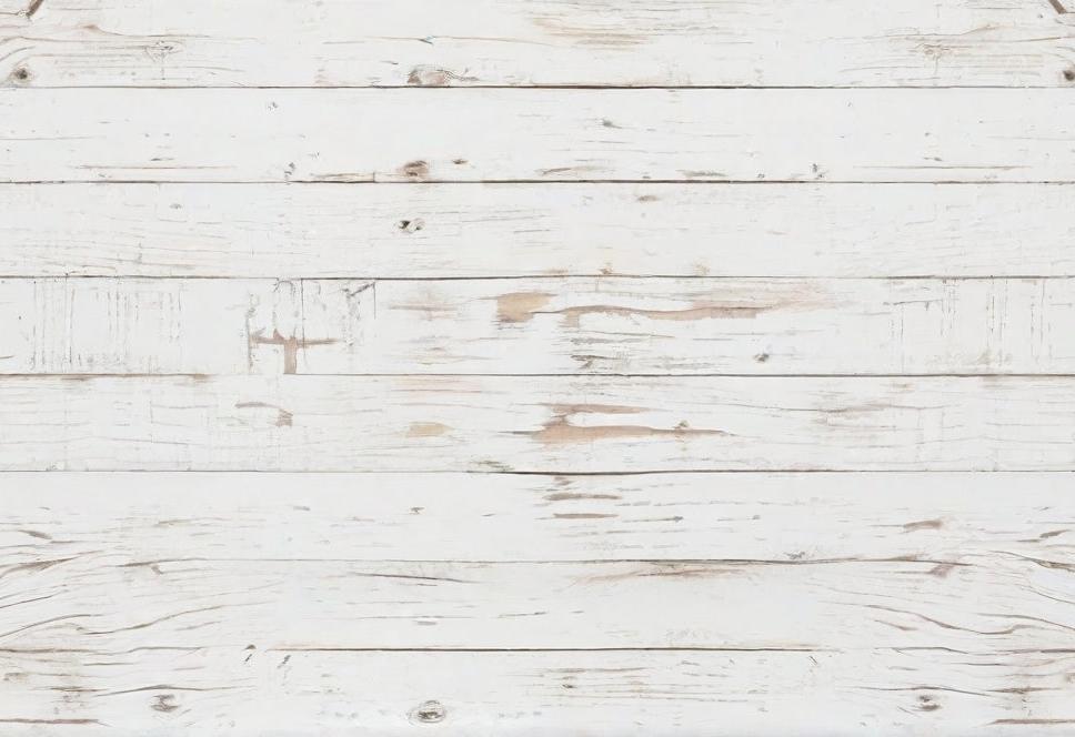 Papier peint imitation lambris blanc patiné