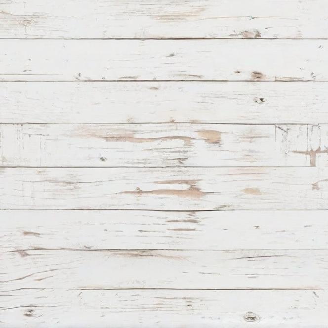 Papier peint imitation lambris blanc patiné