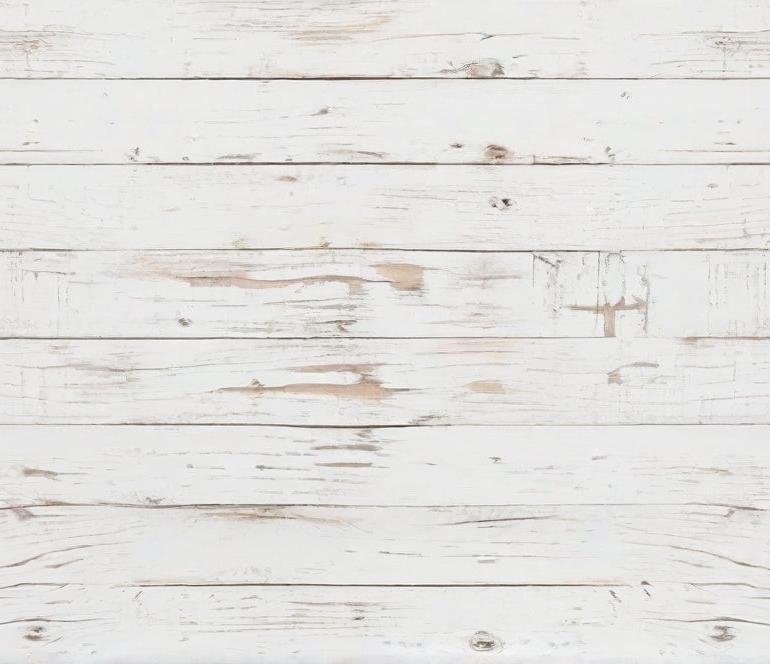 Papier peint imitation lambris blanc patiné