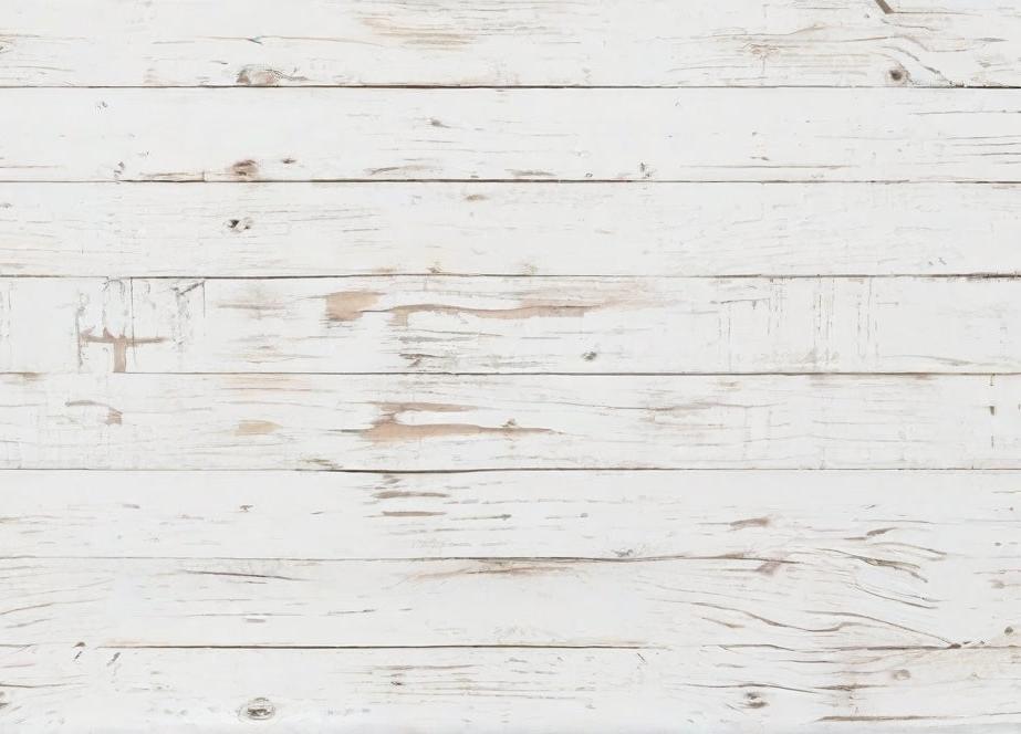 Papier peint imitation lambris blanc patiné