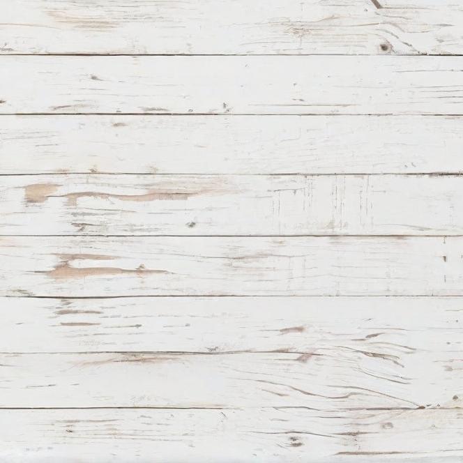 Papier peint imitation lambris blanc patiné