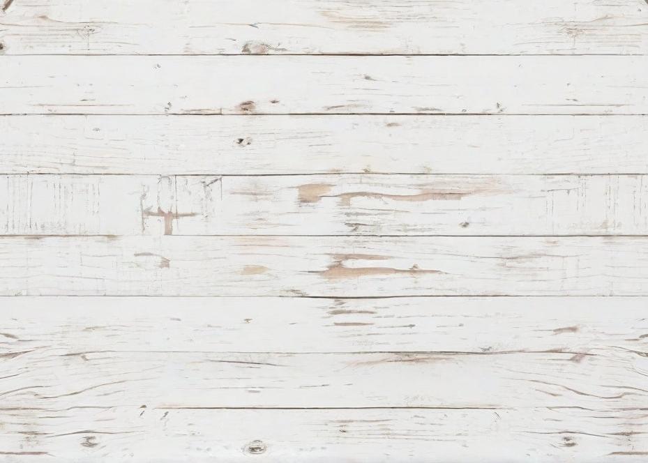Papier peint imitation lambris blanc patiné