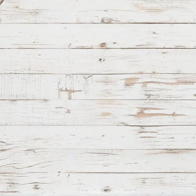Papier peint imitation lambris blanc patiné