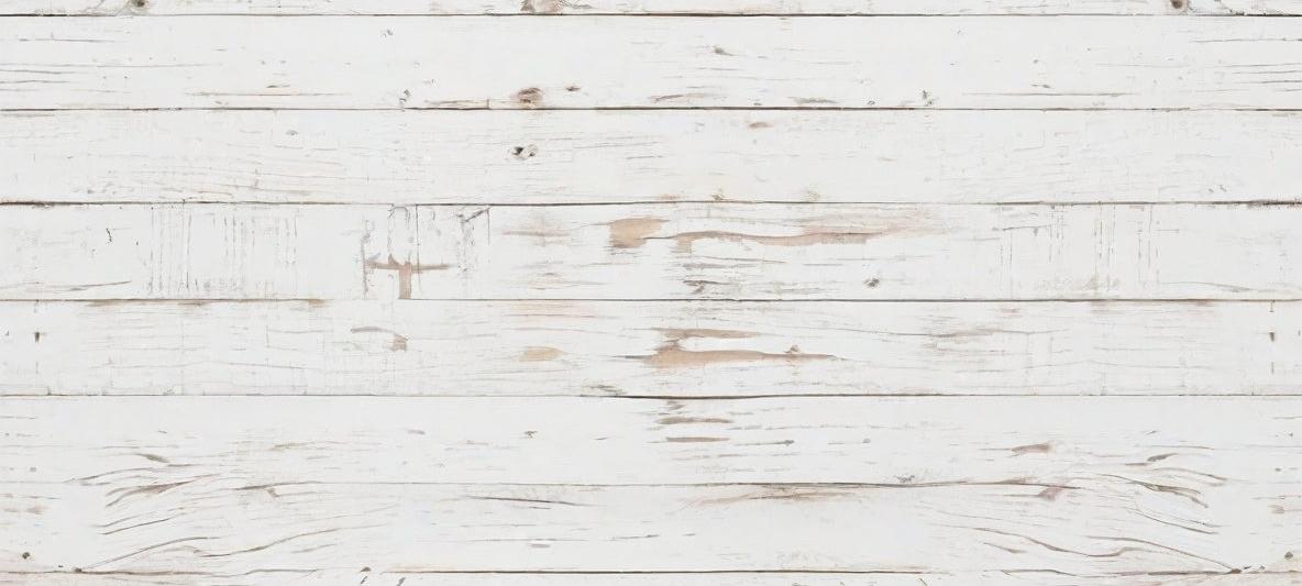 Papier peint imitation lambris blanc patiné