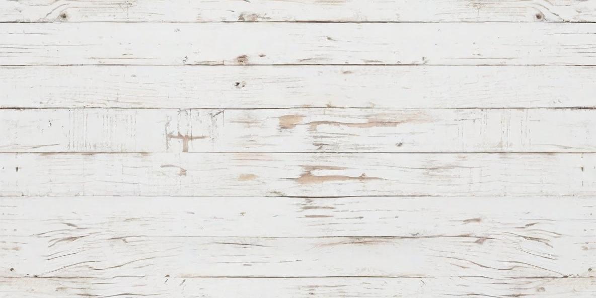 Papier peint imitation lambris blanc patiné