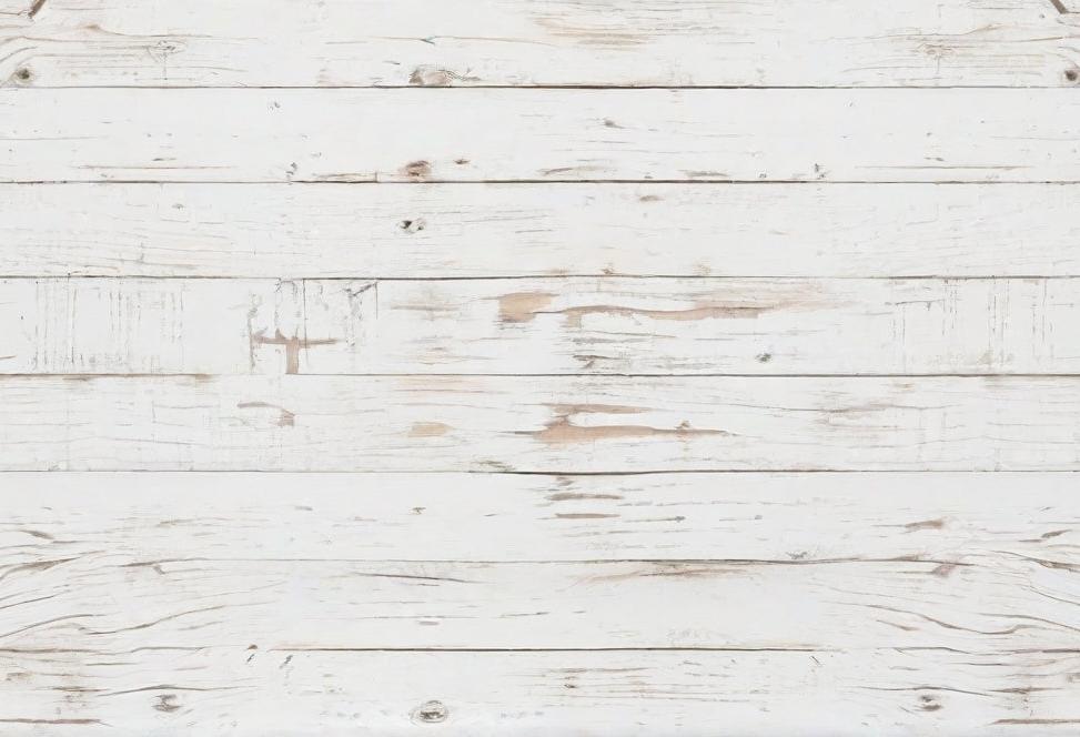 Papier peint imitation lambris blanc patiné