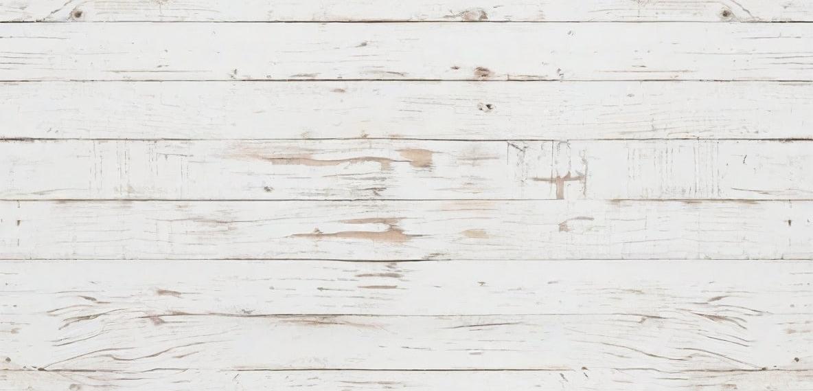 Papier peint imitation lambris blanc patiné