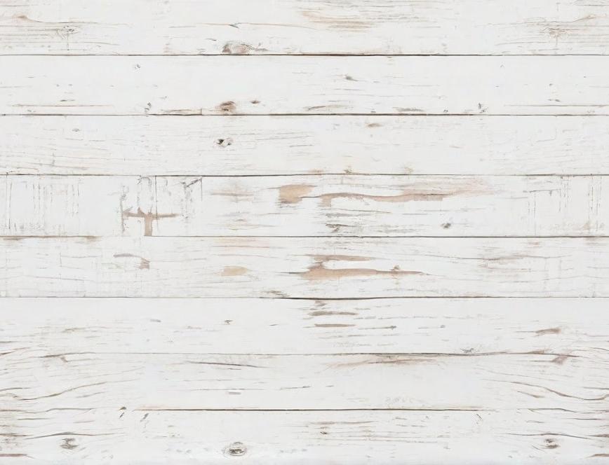 Papier peint imitation lambris blanc patiné
