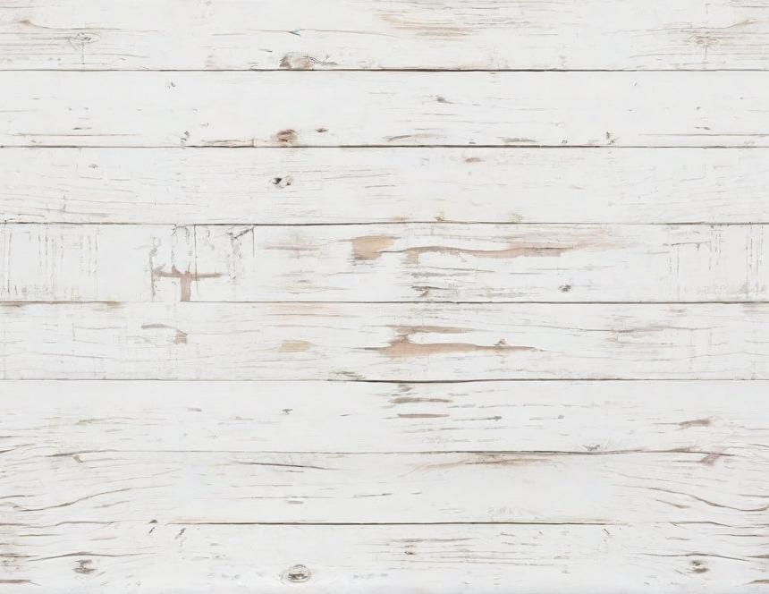 Papier peint imitation lambris blanc patiné