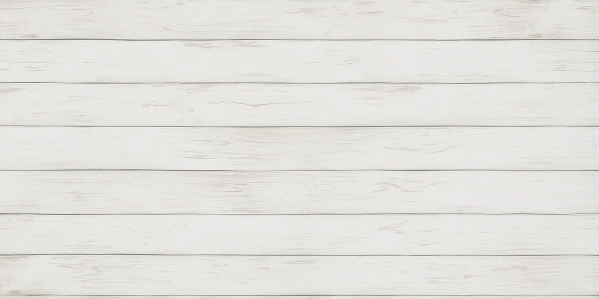 Papier peint imitation lambris blanc épuré