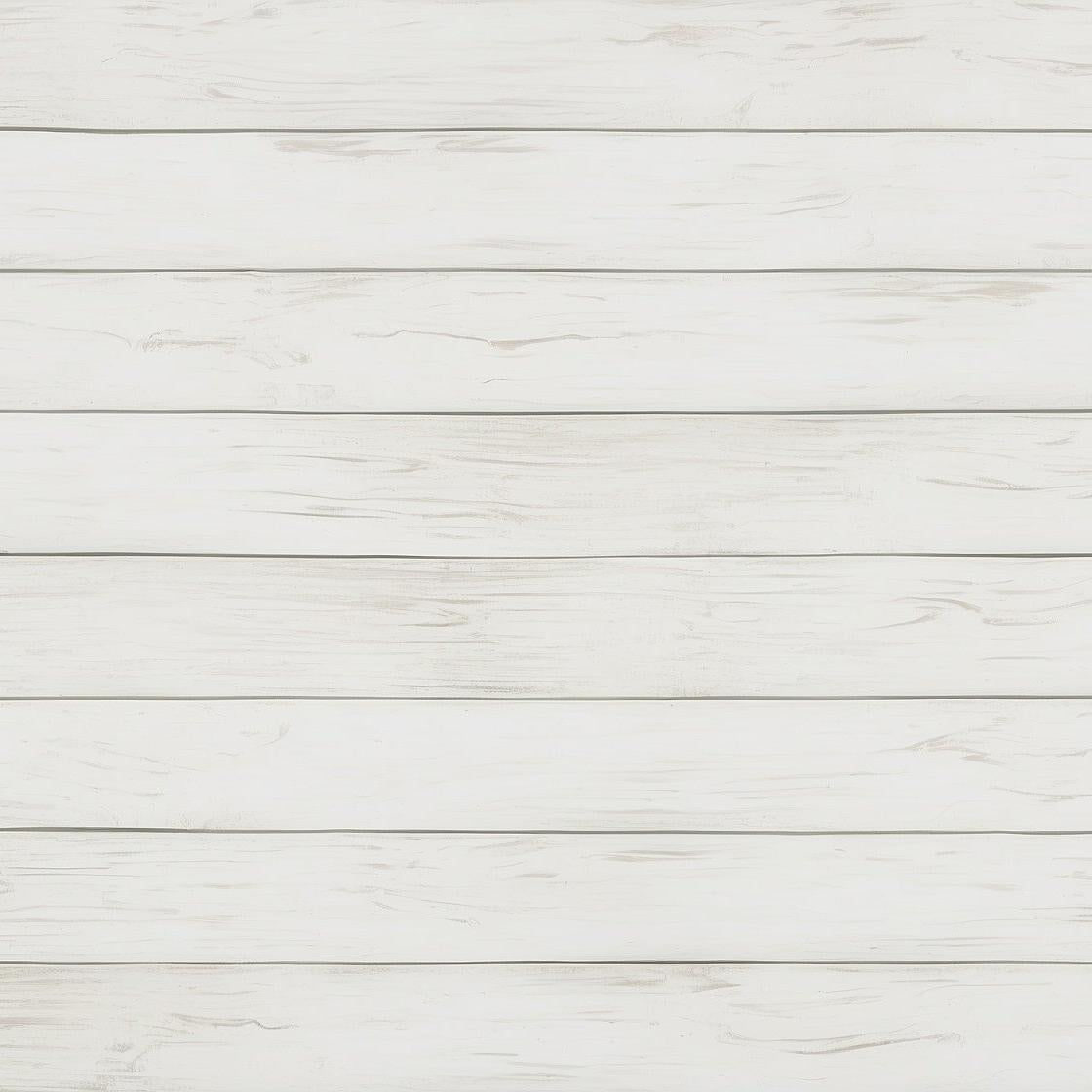 Papier peint imitation lambris blanc épuré