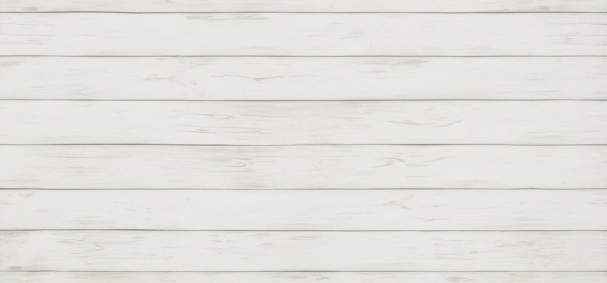 Papier peint imitation lambris blanc épuré