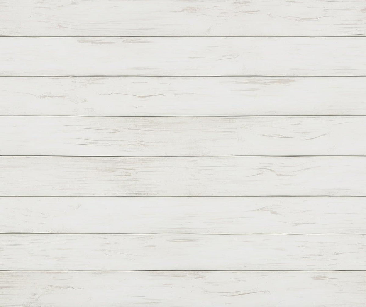 Papier peint imitation lambris blanc épuré