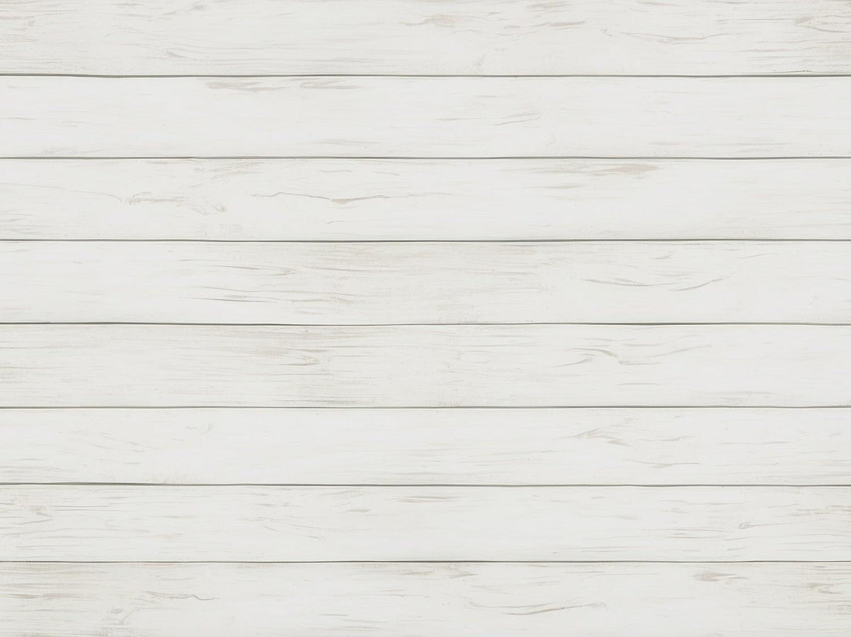 Papier peint imitation lambris blanc épuré