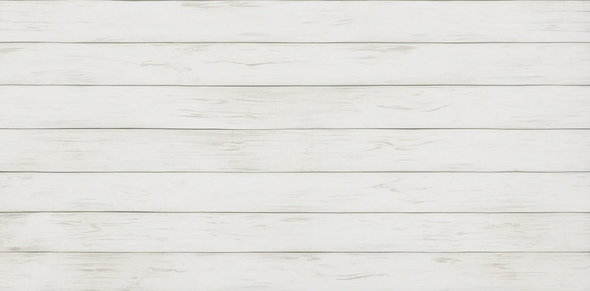 Papier peint imitation lambris blanc épuré
