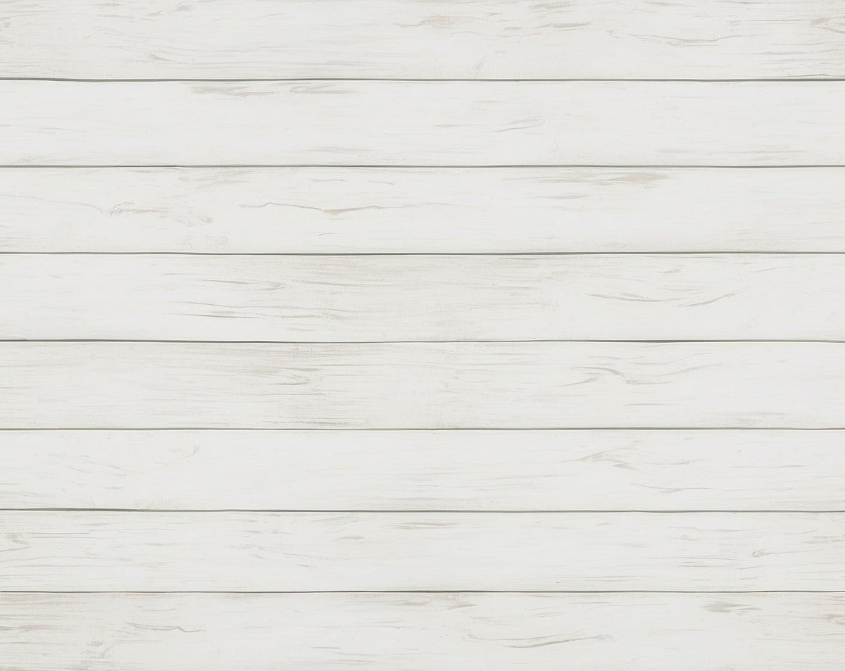 Papier peint imitation lambris blanc épuré