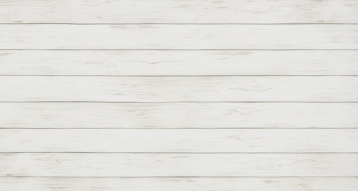 Papier peint imitation lambris blanc épuré