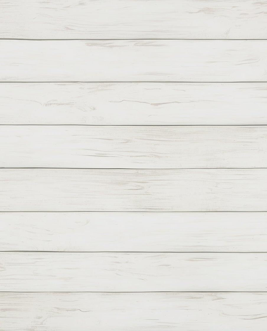 Papier peint imitation lambris blanc épuré
