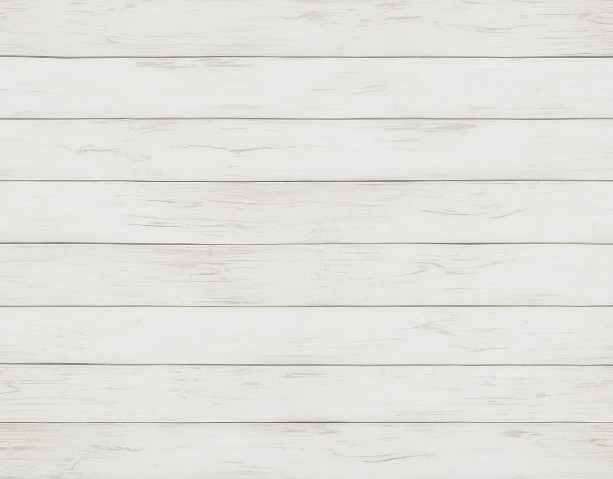 Papier peint imitation lambris blanc épuré
