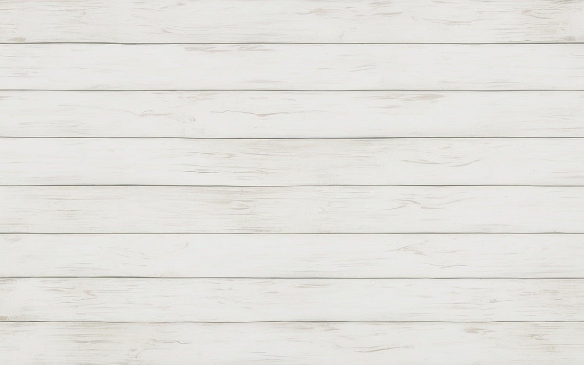 Papier peint imitation lambris blanc épuré