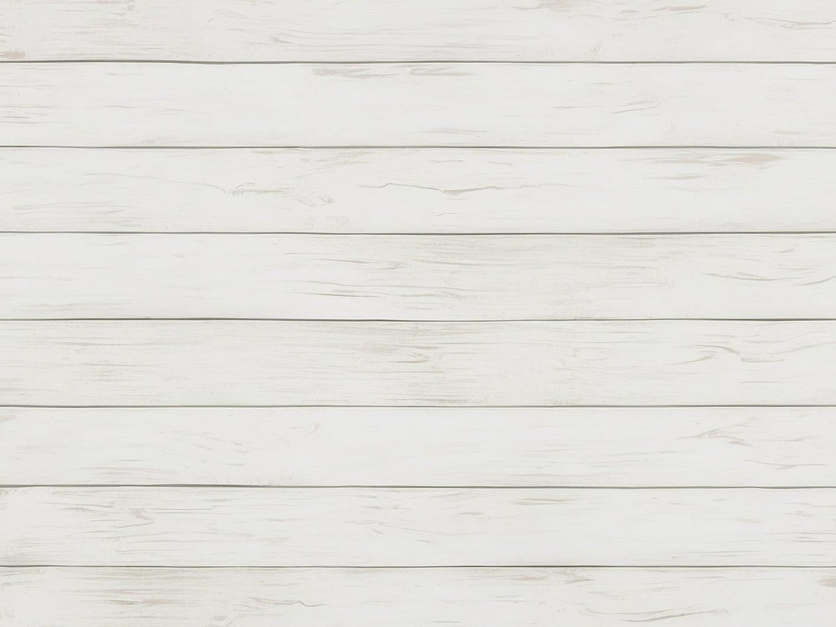 Papier peint imitation lambris blanc épuré