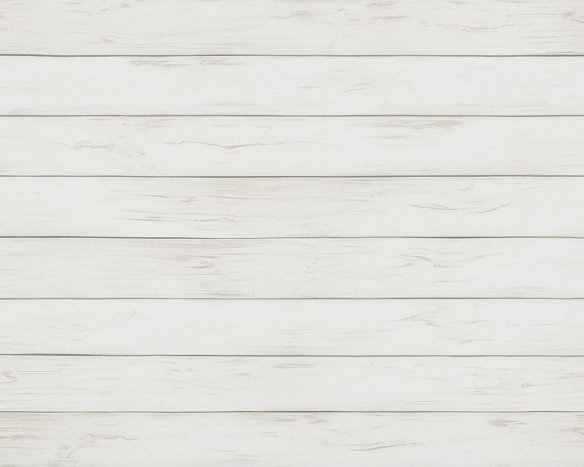 Papier peint imitation lambris blanc épuré