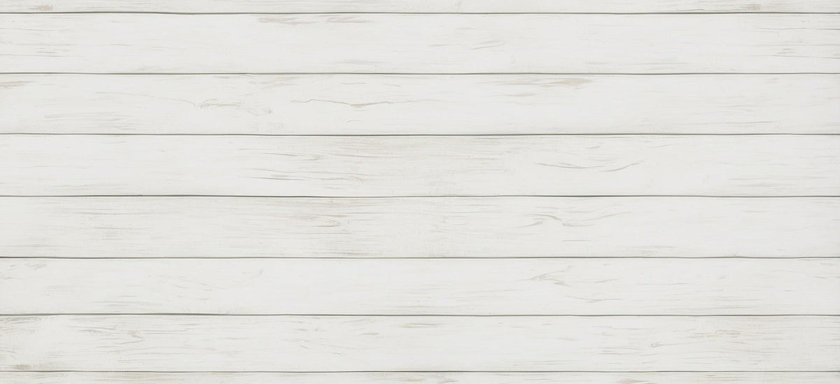 Papier peint imitation lambris blanc épuré