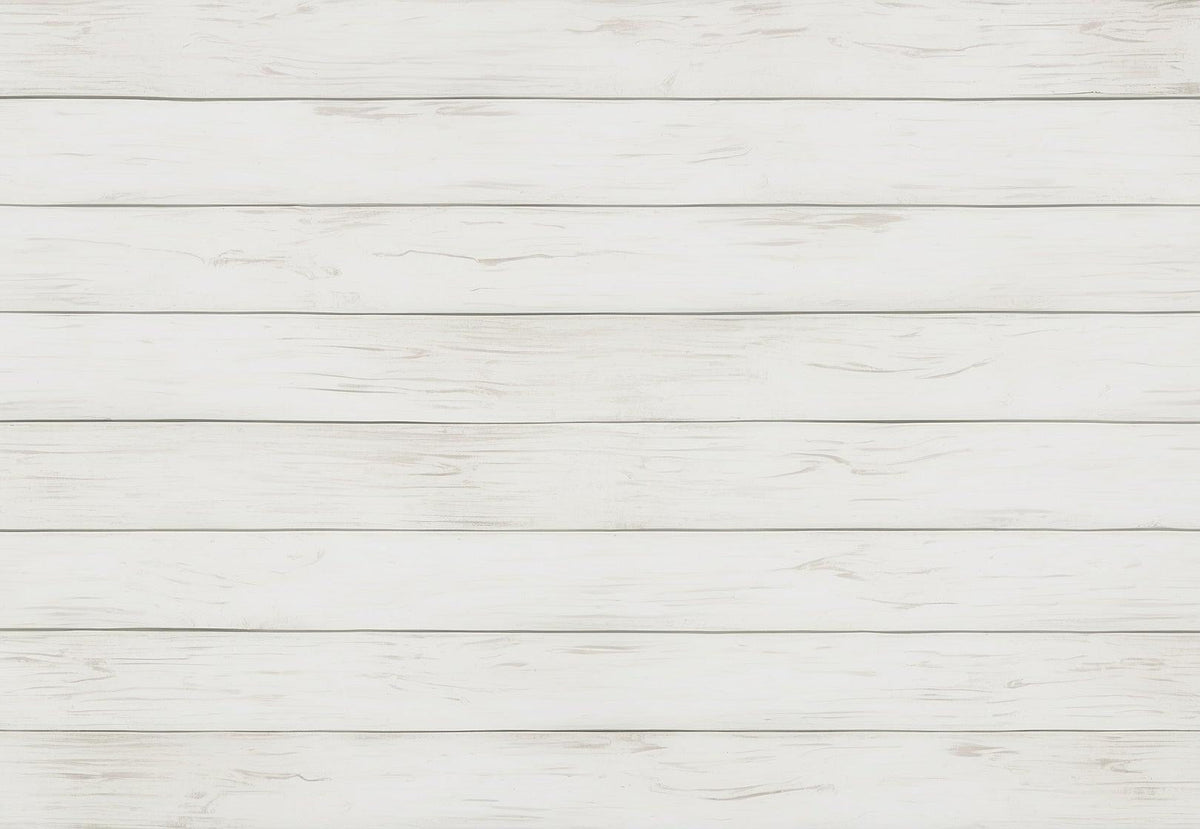 Papier peint imitation lambris blanc épuré