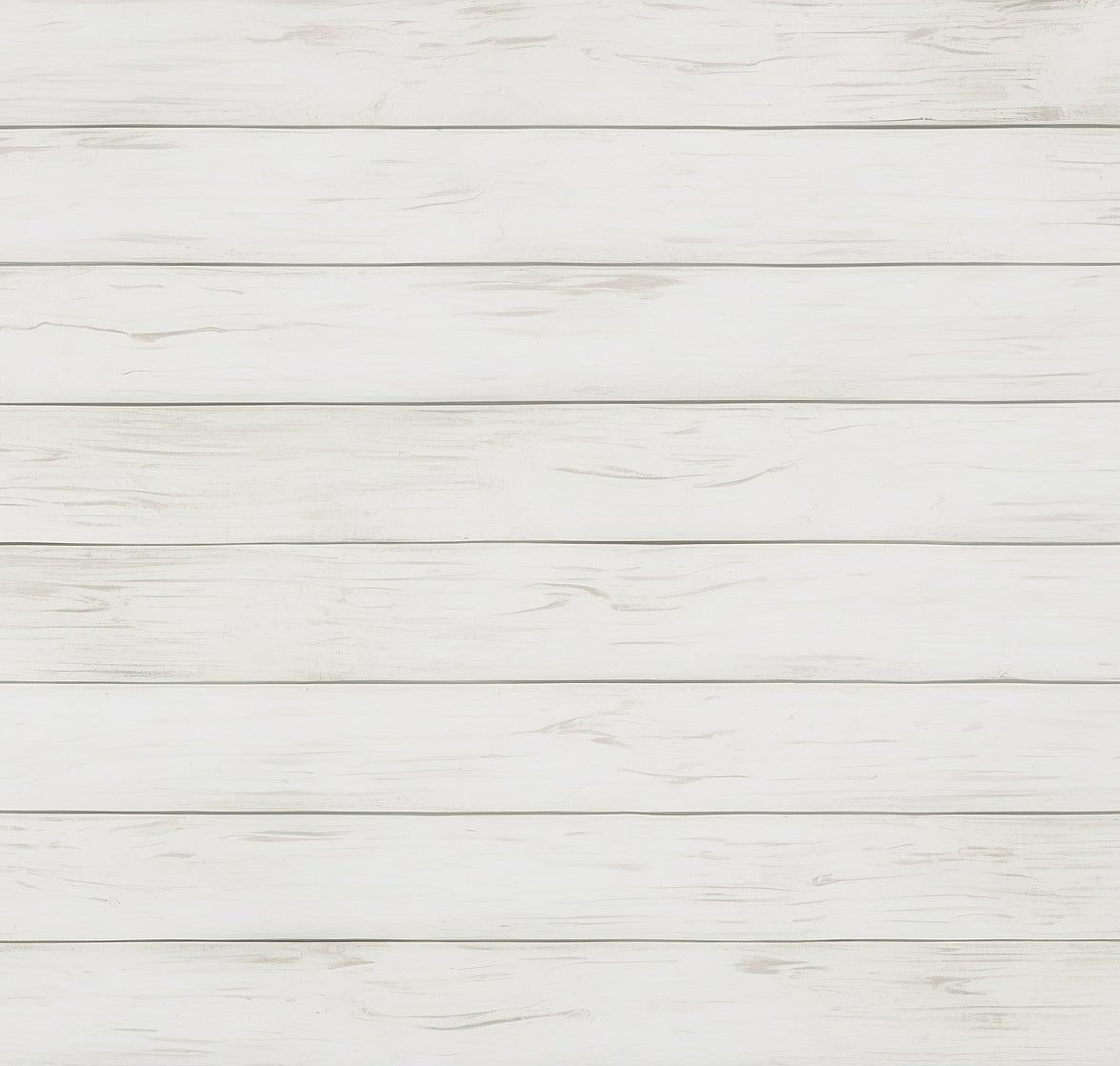 Papier peint imitation lambris blanc épuré