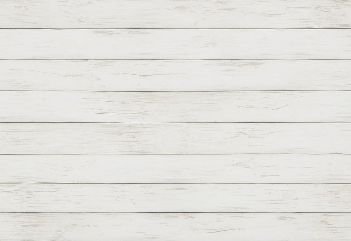 Papier peint imitation lambris blanc épuré