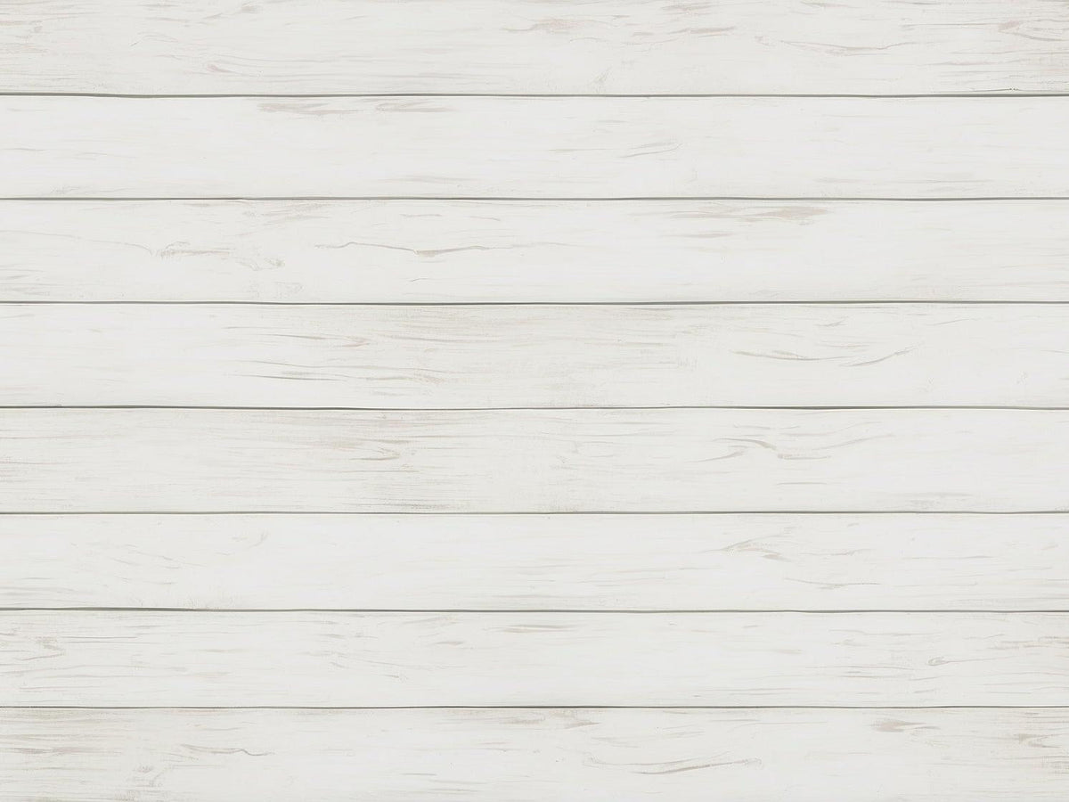 Papier peint imitation lambris blanc épuré