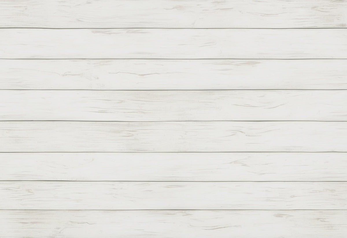 Papier peint imitation lambris blanc épuré